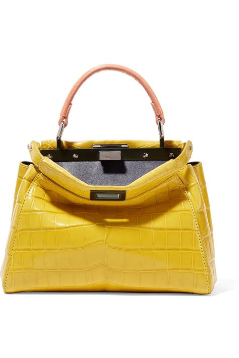 fendi mini bag yellow|fendi mini bag sale.